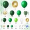 163Pcs Jungle Party Balloons Garland Arch Kit, Gold Green Balloons Dinosaur Party Decoration with Palm Leaves for Safari Animal Wild One Birthday Baby Shower St Patricks Day Party Supplies